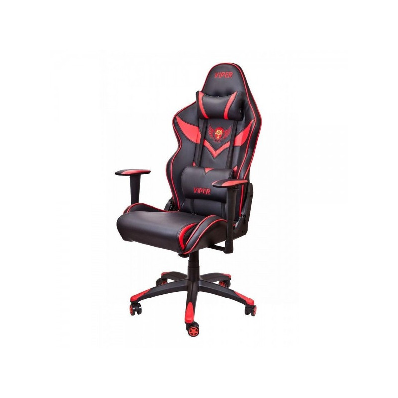 Кресло геймерское AksHome Viper черный/красный