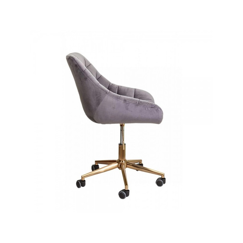 Кресло компьютерное AksHome Bali серый вид сбоку