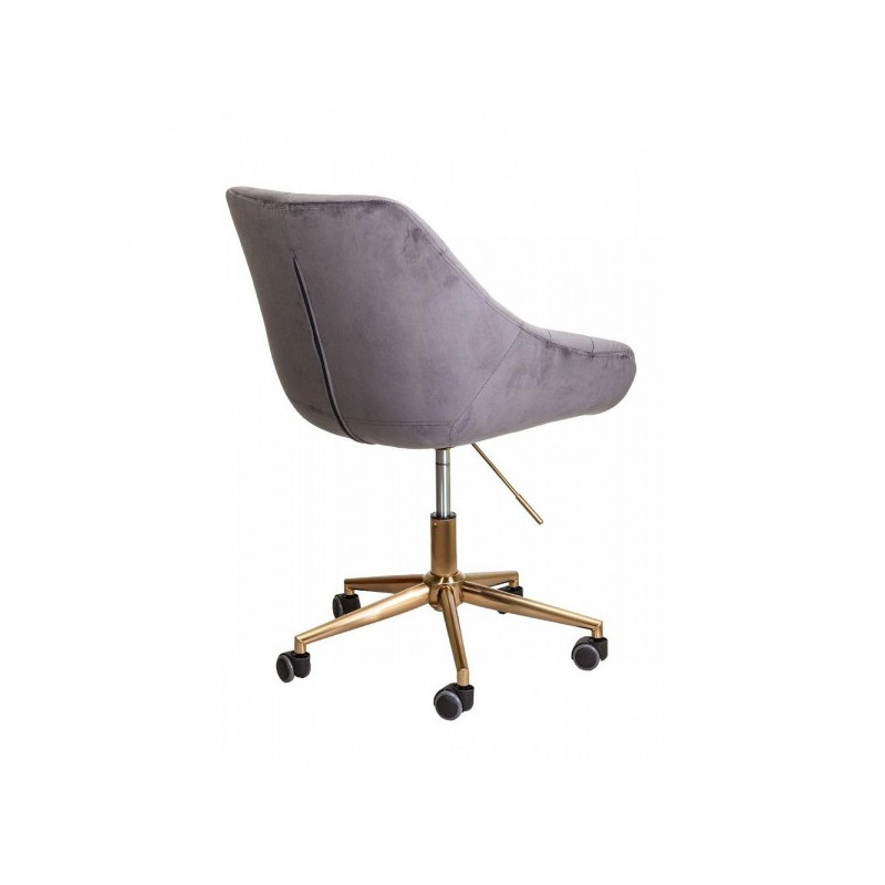 Кресло компьютерное AksHome Bali серый вид сзади