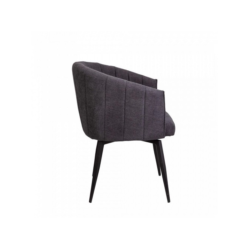 Кресло AksHome Melon серый/черный вид сбоку