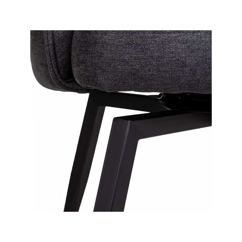 Кресло AksHome Melon серый/черный вид ножек