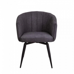 Кресло AksHome Melon серый/черный вид спереди