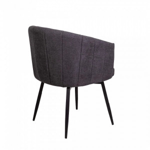 Кресло AksHome Melon серый/черный вид сзади