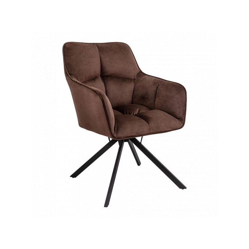 Кресло AksHome Virginia шоколадный HCJ-10/черный