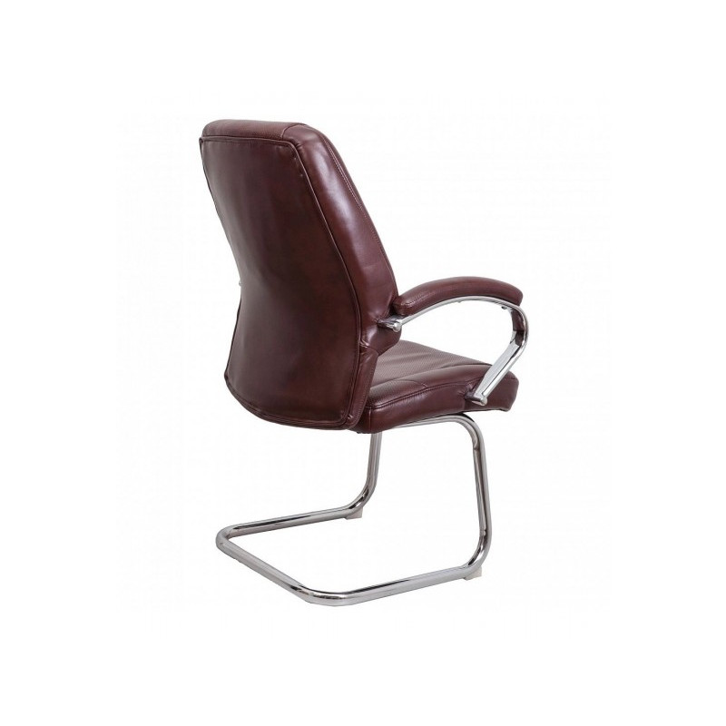 Стул офисный AksHome Kong KF коричневый бриллиант вид сзади