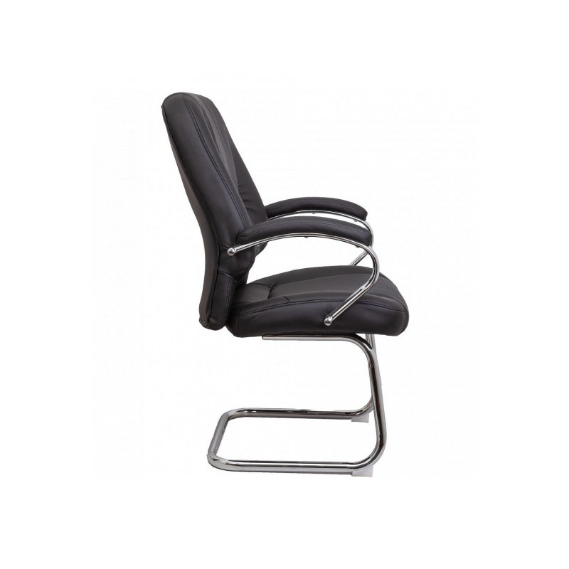 Стул офисный AksHome Kong KF черный вид сбоку