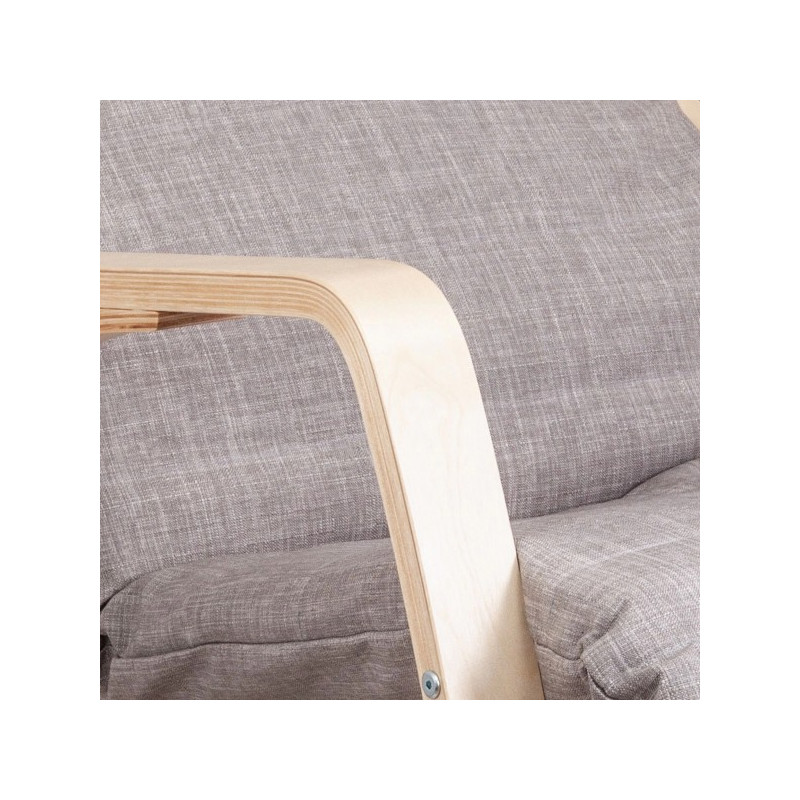 Кресло-качалка AksHome Smart серый вид подлокотника