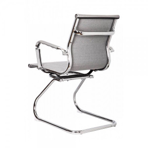 Стул офисный AksHome Mariani серый вид сзади