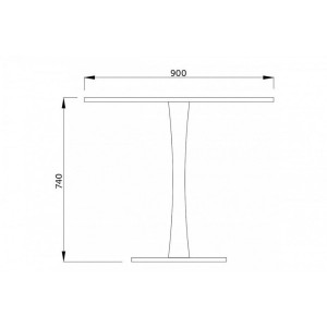 Размеры кухонного стола AksHome Alma черный