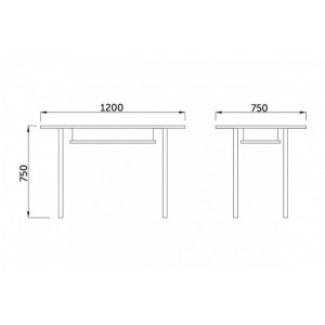 Размеры кухонного стола AksHome Dario стекло/хром