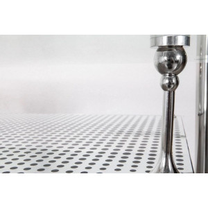 Полка кухонного стола AksHome Dario стекло/хром