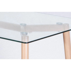 Столешница кухонного стола AksHome Gerda стекло/металл