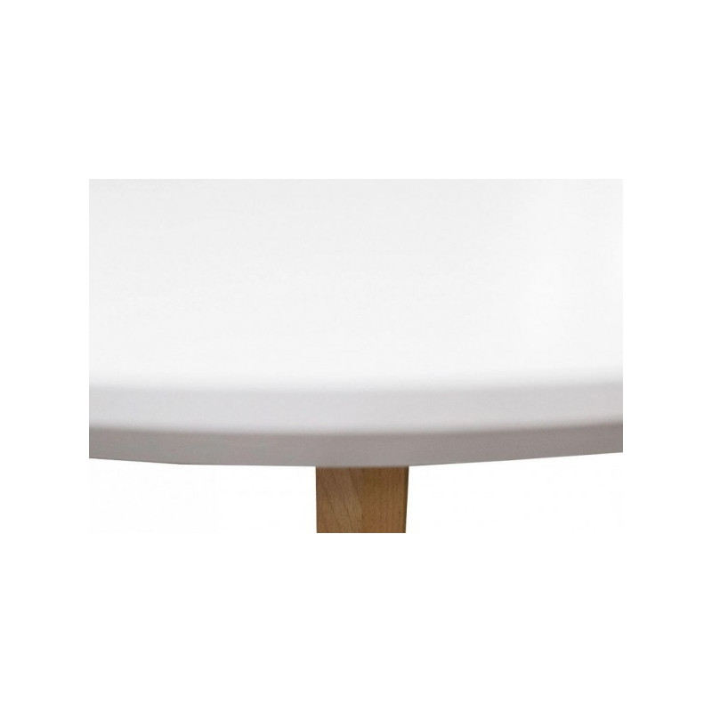 Кухонный стол Drewmix Oslo 4 белый/бук столешница