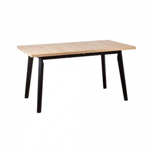 Кухонный стол Drewmix Oslo 5 дуб грендсон/чёрный