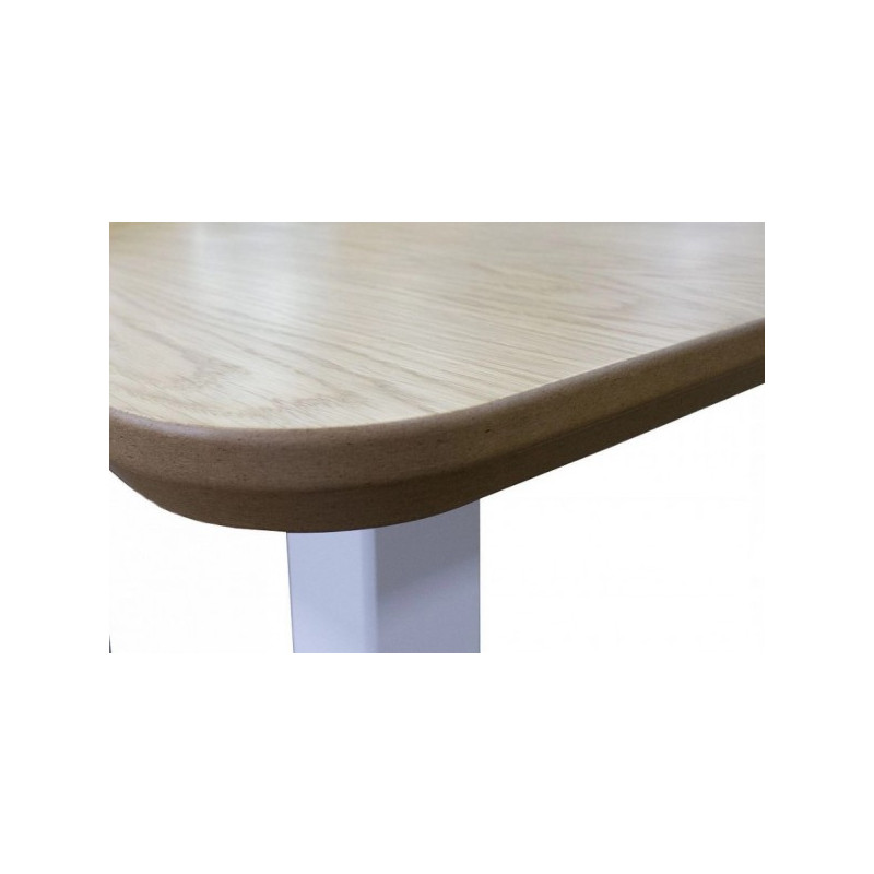 Угол кухонного стола Drewmix Wenus 2 S дуб натуральный/белый