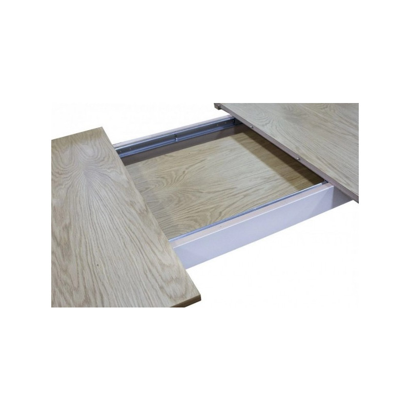 Кухонный стол Drewmix Wenus 2 S дуб натуральный/белый механизм раскладывания