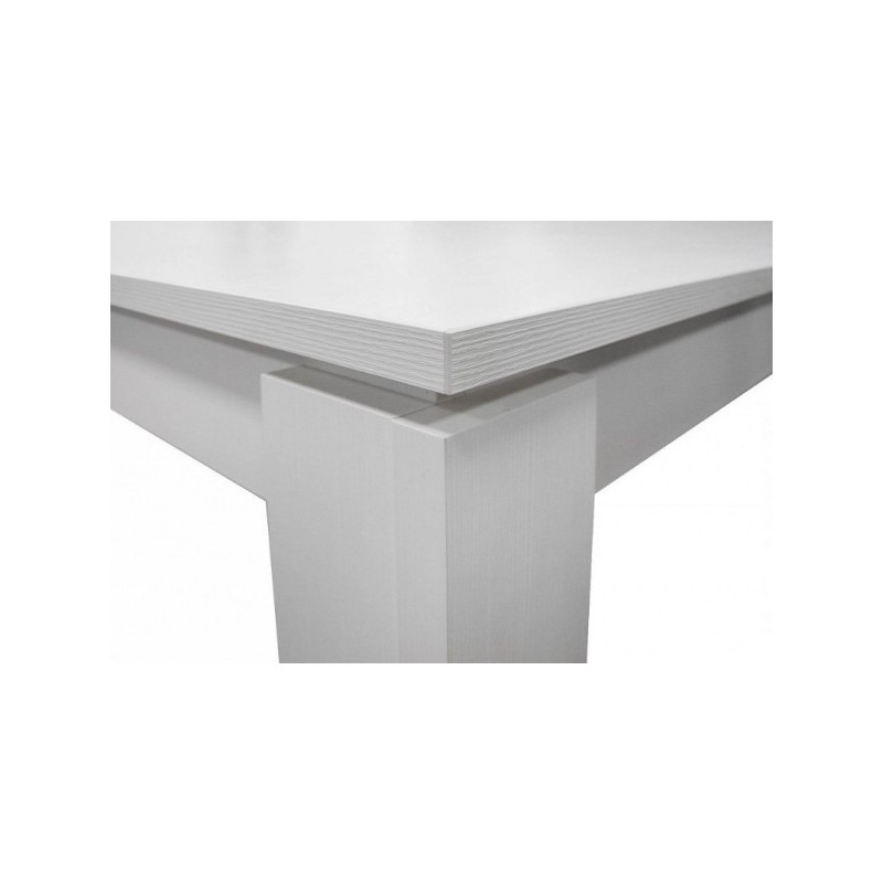 Кухонный стол Eligard Arris 1 белый структурный ножка и столешница