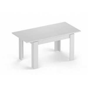 Кухонный стол Eligard Arris 1 белый структурный разложенный