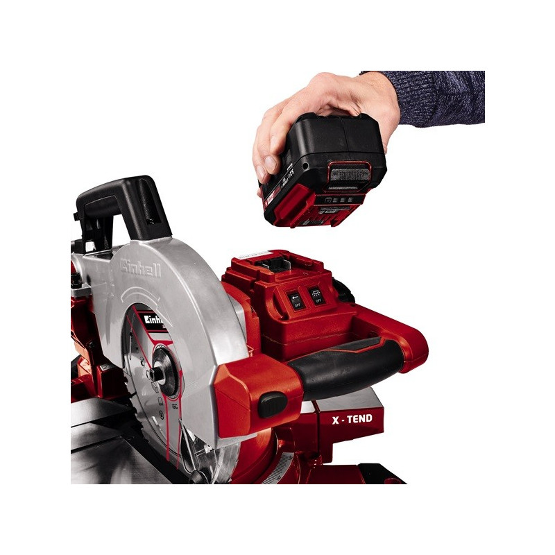 Комбинированная торцовочная пила Einhell TE-MS 18/210 Li-Solo (без АКБ) аккумулятор