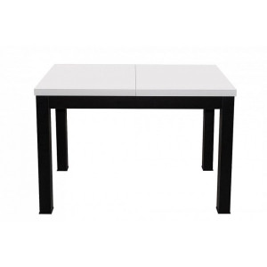 Кухонный стол Eligard Black белый мат сложенный