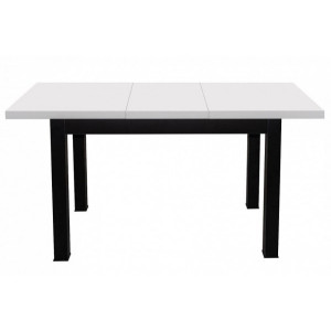 Кухонный стол Eligard Black белый мат разложенный