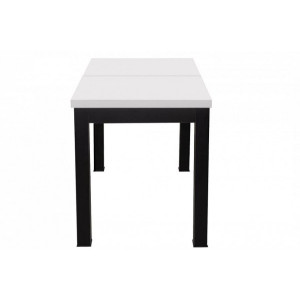 Кухонный стол Eligard Black белый мат сбоку