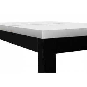 Кухонный стол Eligard Black белый мат