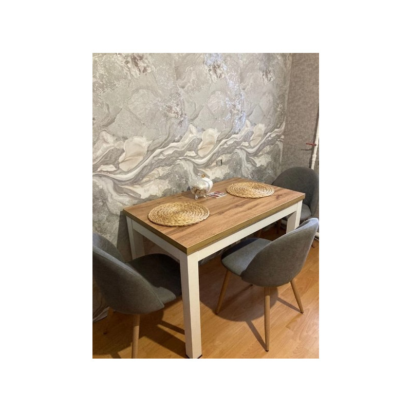 Кухонный стол Eligard One (COO) дуб натуральный сбоку в интерьере