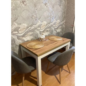 Кухонный стол Eligard One (COO) дуб натуральный сбоку в интерьере