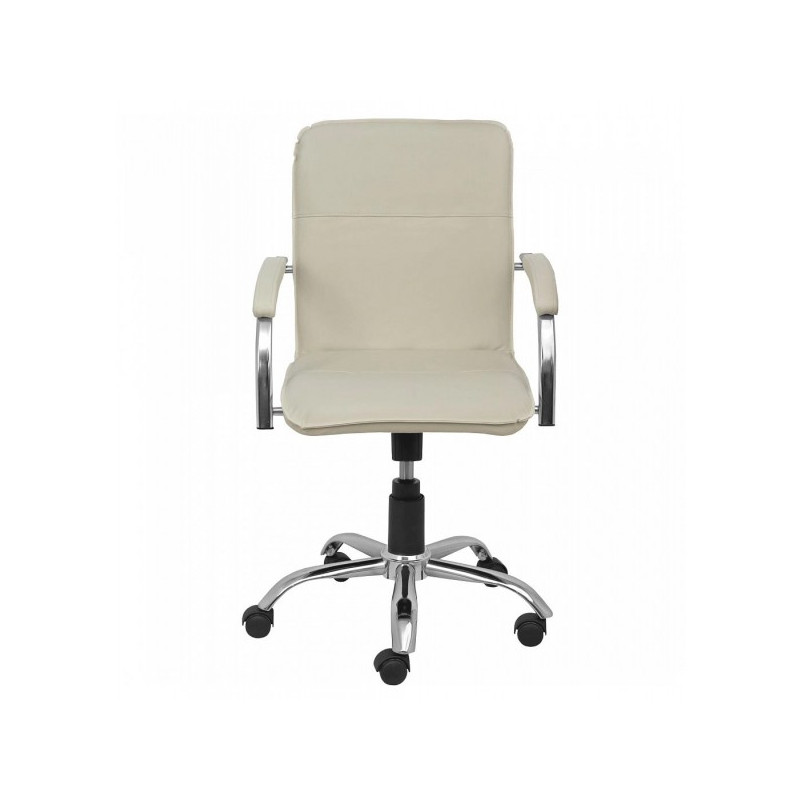 Кресло компьютерное Геллер Samba Aks 2 кремовый вид спереди