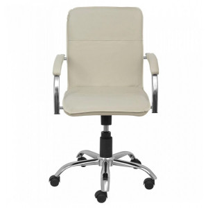 Кресло компьютерное Геллер Samba Aks 2 кремовый вид спереди