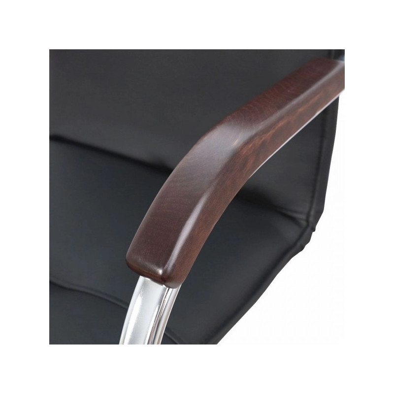 Кресло компьютерное Геллер Samba Aks 2 дерево/черный подлокотник