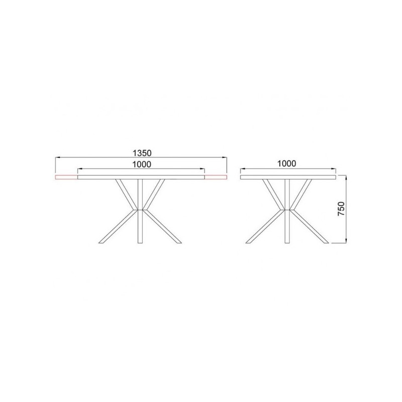 Размеры кухонного стола Listvig Vega дуб канзас/черный