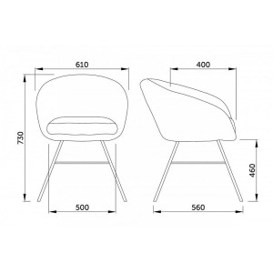 Стул AksHome Amur темно-серый/черный параметры