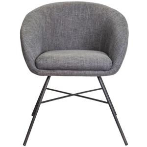 Стул AksHome Amur темно-серый/черный