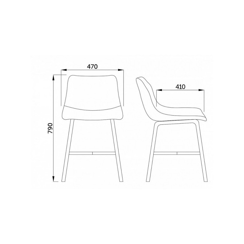 Стул AksHome Arizona черный параметры