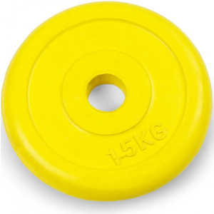 Диск для штанги Atlas Sport 1.5 кг желтый