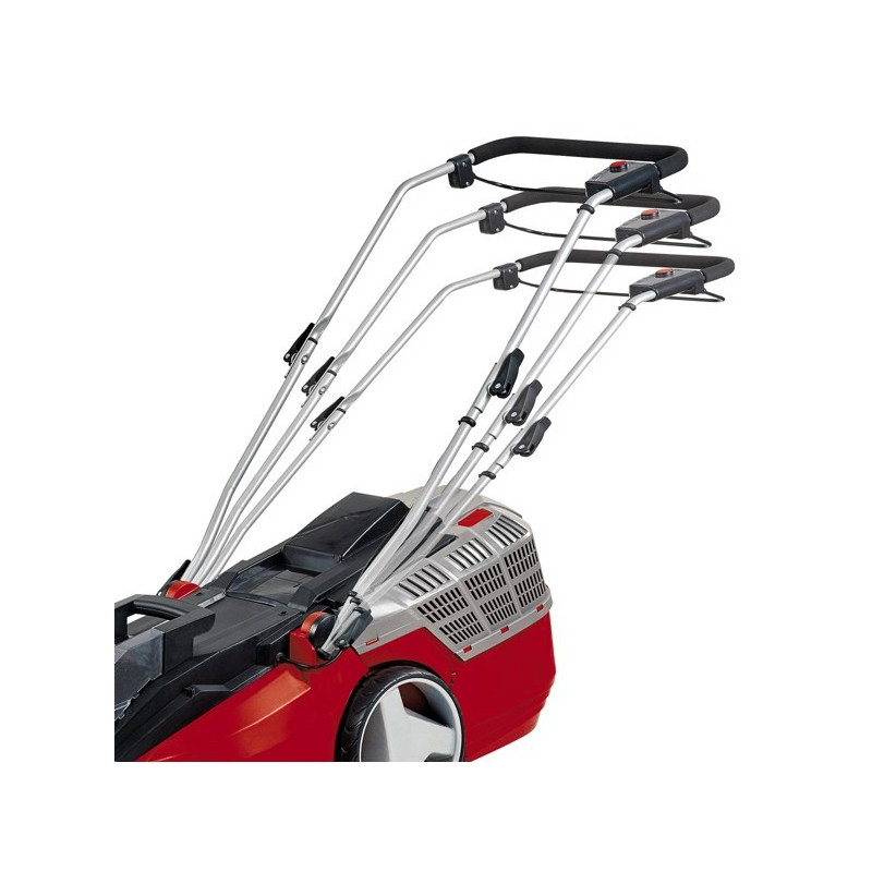 Газонокосилка аккумуляторная Einhell PXC GE-CM 43 Li M Kit регулировка ручки