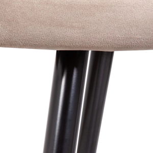 Стул AksHome Brit бежевый/черный каркас