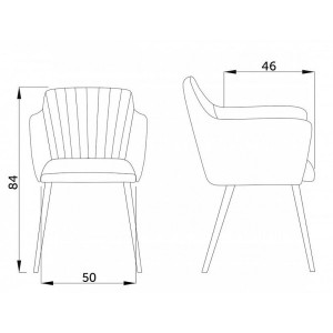 Стул AksHome Brit светло-серый/дуб параметры