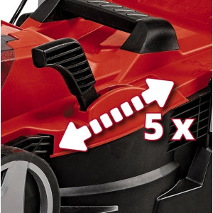 Газонокосилка аккумуляторная Einhell PXC GE-CM 18/33 Li регулировка высоты среза