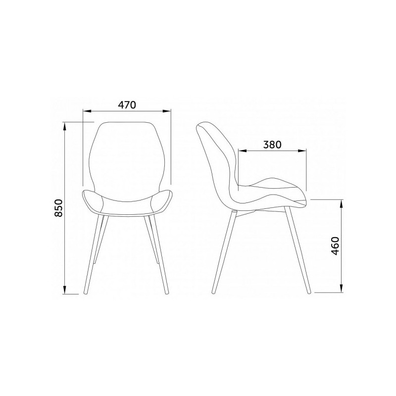 Стул AksHome Congo черный/черный параметры