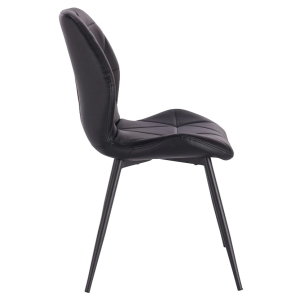 Стул AksHome Congo черный/черный вид сбоку