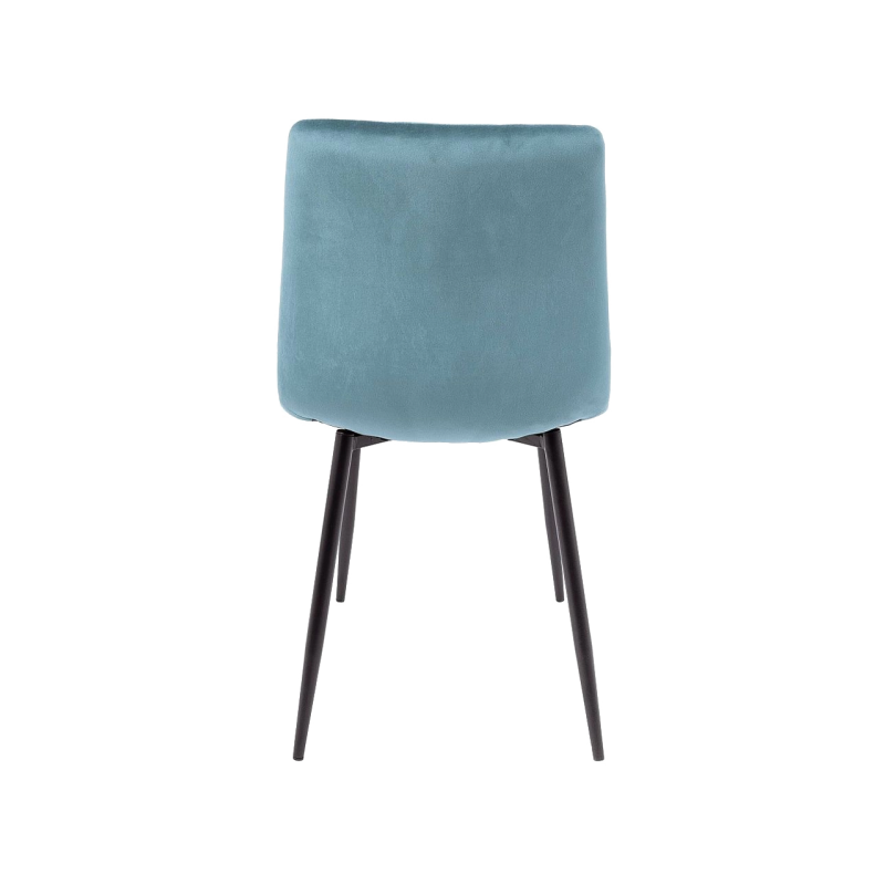 Стул AksHome Dallas бирюзовый/черный вид сзади