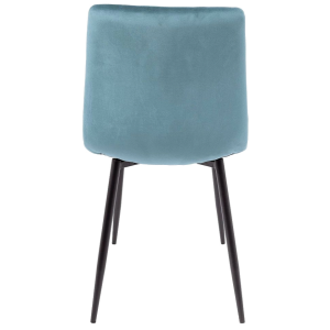 Стул AksHome Dallas бирюзовый/черный вид сзади