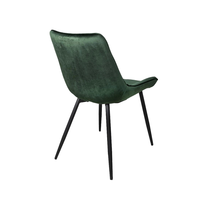 Стул AksHome Darren темно-зеленый/черный вид сзади