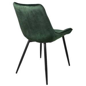 Стул AksHome Darren темно-зеленый/черный вид сзади