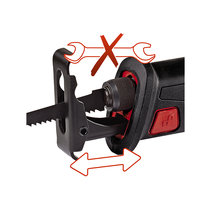 Сабельная пила Einhell TE-AP 18 Li-Solo 4326300 (без АКБ) вид крепления ножа.