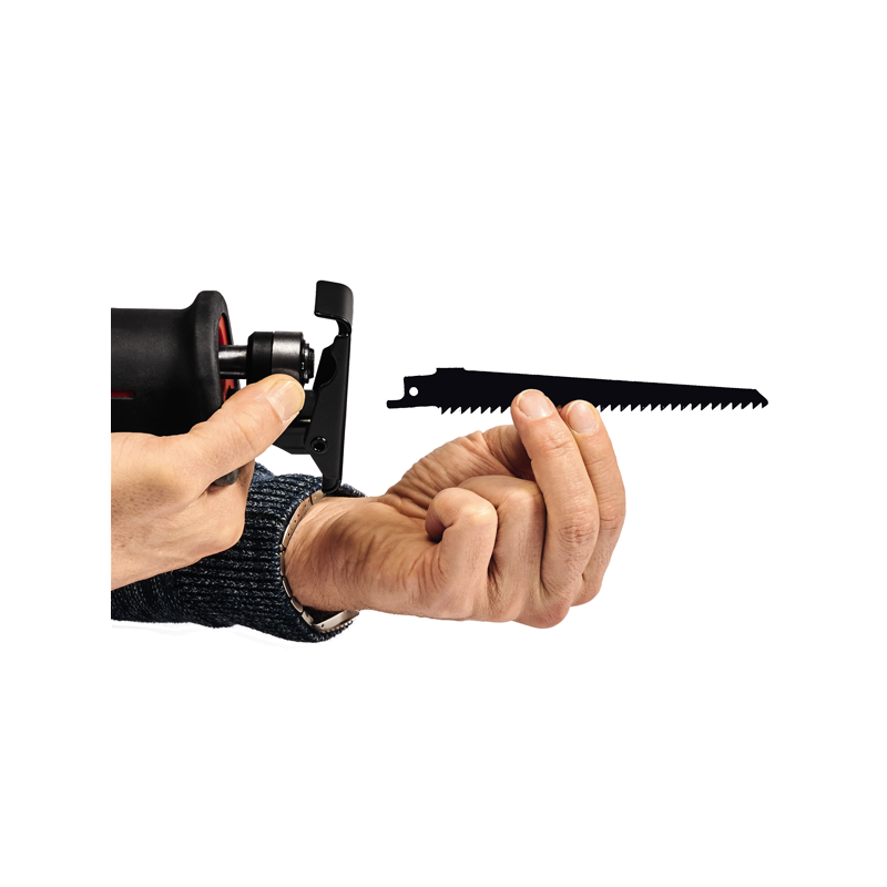 Сабельная пила Einhell TE-AP 18 Li-Solo 4326300 (без АКБ) вид установки ножа.