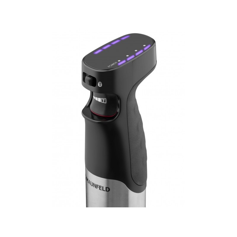 Блендер Maunfeld MF-123SB PRO вид ручки с индикатором.